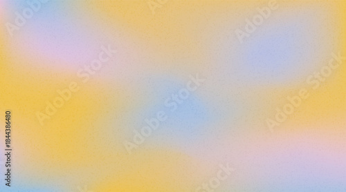 Vector illustration of soft colorful gradient background with smooth color transitions with trendy retro grain texture