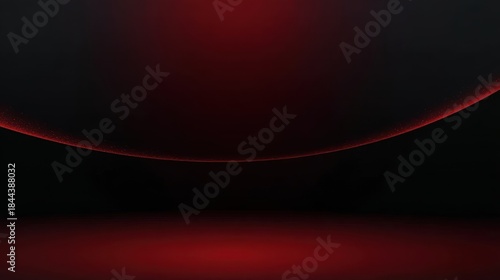 Dark red and black abstract background with a central glowing red stripe and edge lighting, ideal for futuristic interfaces, gaming visuals, or tech branding.