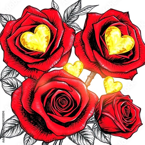 red roses background
