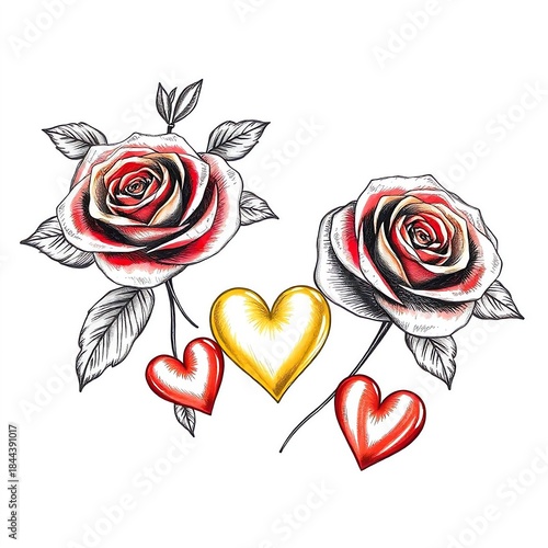 AI-Generated Valentine’s Day Love Concept Illustration