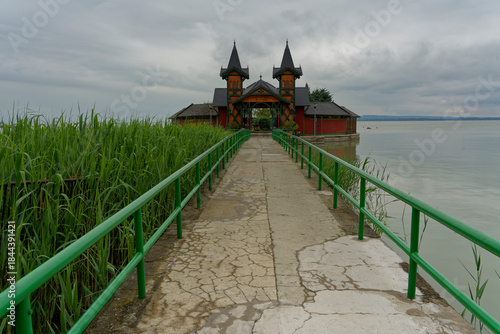Historisches Badehaus, Szigetfürdő-Badehaus, in Keszthely am Balaton, Ungarn