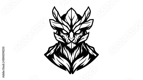 Geometric Wolf Head Logo Design Illustration.