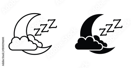 Zzz icon graphic design. Vector icon illustrations
