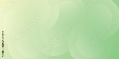 Gentle Green Gradient With Soft Circular Bokeh Circles For Calm Nature And Abstract Design eps10