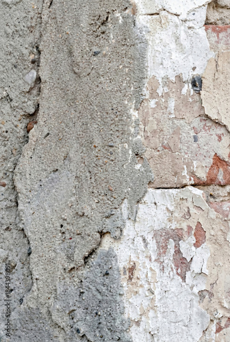 old brick and cement wall