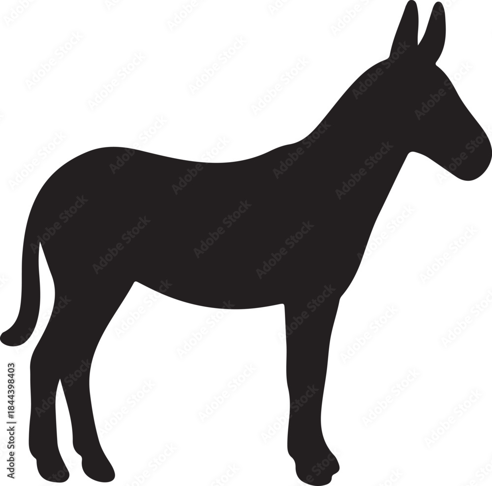 Fototapeta premium Donkey Icon – Vector Illustration