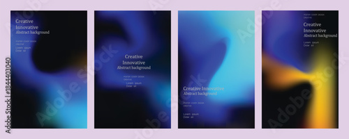 abstract gradient background template vector. trendy Minimalist style posters with dark concept. Modern wallpaper design for social media, vector illustration eps10