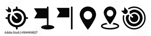 location pin place marker. Location icon. Map marker pointer icon set. GPS location symbol collection. Map Marker Illustration. Destination Symbol. Pointer Logo. Vector illustration