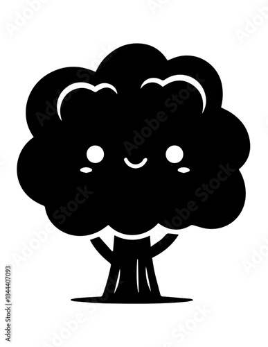 Cloud computing illustrated as a friendly cartoon cloud raining digital data, symbolizing internet communication and technology