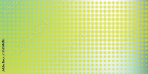Abstract Halftone Dot Grid Background in Yellow and Green for Design Projects