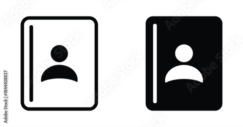 Address book vector icon.
