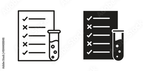 Test icon set. Outline symbol editable.