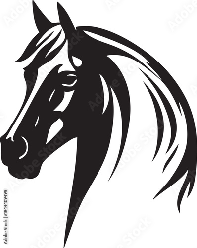 Poney Tête logo - Silhouette