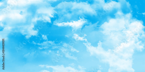 White clouds cumulus floating on blue sky , the concepts of freedom of life,  the sky refreshing in phuket thailand, beautiful spring card meteorology weather forecast,clouds in the sky for wallpaper.