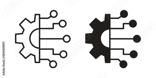 Transform icon set. Outline symbol editable.