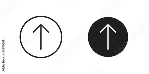 Upload icon set. Outline symbol editable.