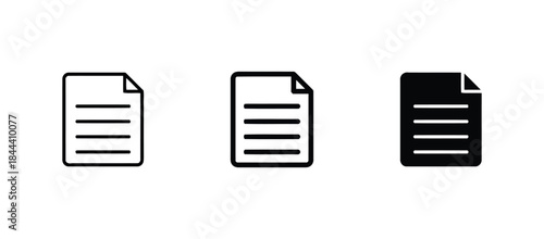 Document paper with text is formal record of information representing contract, and business report for office work
