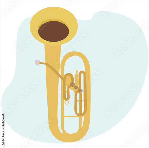 trumpet. gold trumpet vector icon