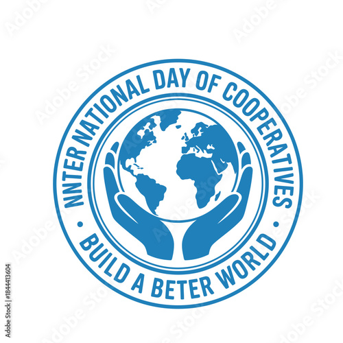 International Day of Cooperatives World Hands Emblem (or Build a Better World Cooperative Support Logo)