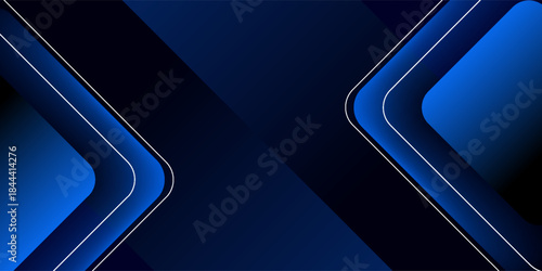 abstract blue geometric background. dynamic shapes composition. eps10