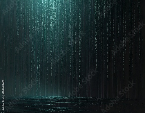 Abstract code stream background, binary flow