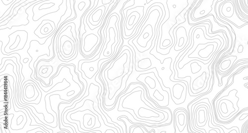 Abstract background with waves Geographic mountain relief. Abstract lines background. Contour maps. Topo contour map on white.