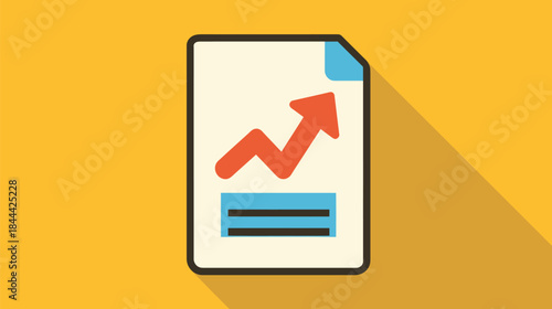 Document Showing Reduced Tax Efficiency Icon Isolated