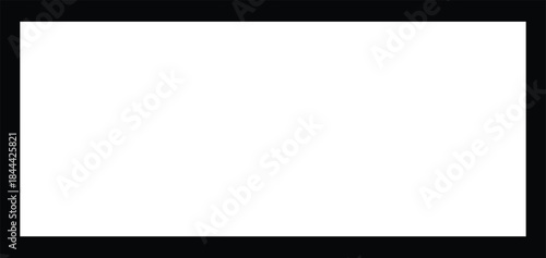 Blank empty white border