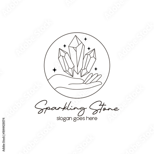 Hand and Gems Bohemian Logo