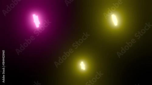 回転しながら落下するカラフルな星