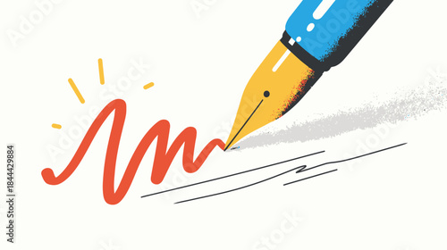 National Handwriting Day Pen Writing Icon Isolated