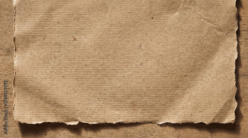 Brown butcher paper texture with horizontal fiber grain