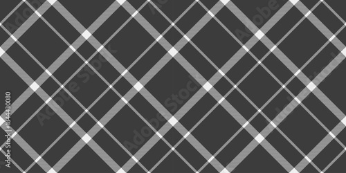 Modern vector check plaid, diverse tartan seamless pattern. Flannel texture fabric textile background in grey and white colors.