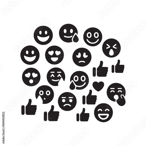 social media icons .vector eps 10