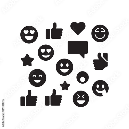 social media icons .vector eps 10