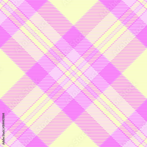 Picture seamless plaid pattern, pop background texture fabric. Ornamental vector tartan textile check in light and purple colors.