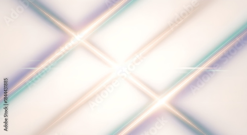 Abstract Glowing Light Lines White Background Clean Digital Graphic