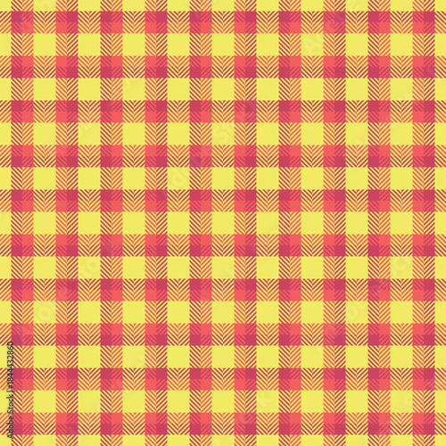 Colorful plaid pattern. A vibrant, repeating check design. Perfect for backgrounds, textiles, or creative projects needing a bold, eyecatching texture. Versatile  visually appealing.