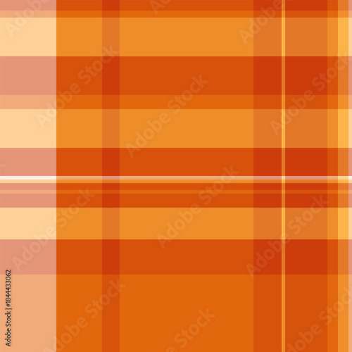 Aesthetic check background pattern, woman plaid vector tartan. Hotel textile seamless texture fabric in orange and dark salmon colors.