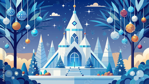 Enchanted winter castle