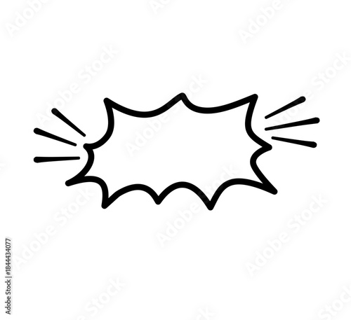 Hand Drawn Speech Balloons, Frame Set, Shout Balloons, Pop Design, Comics