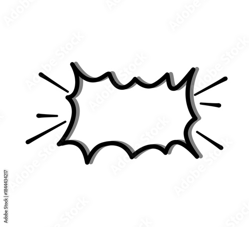 Hand Drawn Speech Balloons, Frame Set, Shout Balloons, Pop Design, Comics