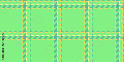 Easter plaid seamless fabric, worldwide vector pattern check. Model textile background texture tartan in green and mint colors.