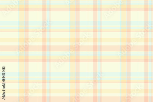 Bathroom textile background vector, idyllic texture plaid pattern. Flowing seamless fabric tartan check in light and white colors.