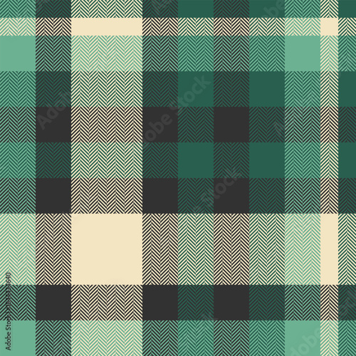 Argyle fabric textile vector, down tartan pattern seamless. Variety check background texture plaid in grey and teal colors.