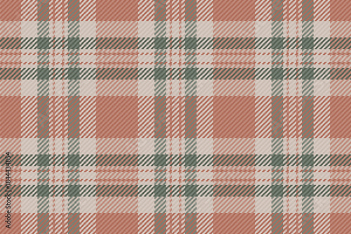 Glamor seamless background tartan, wallpaper texture pattern fabric. Symmetry textile vector plaid check in red and pastel colors.