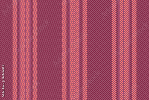 Tradition pattern seamless vector, folklore lines texture vertical. Layout fabric textile stripe background in pink and red colors.