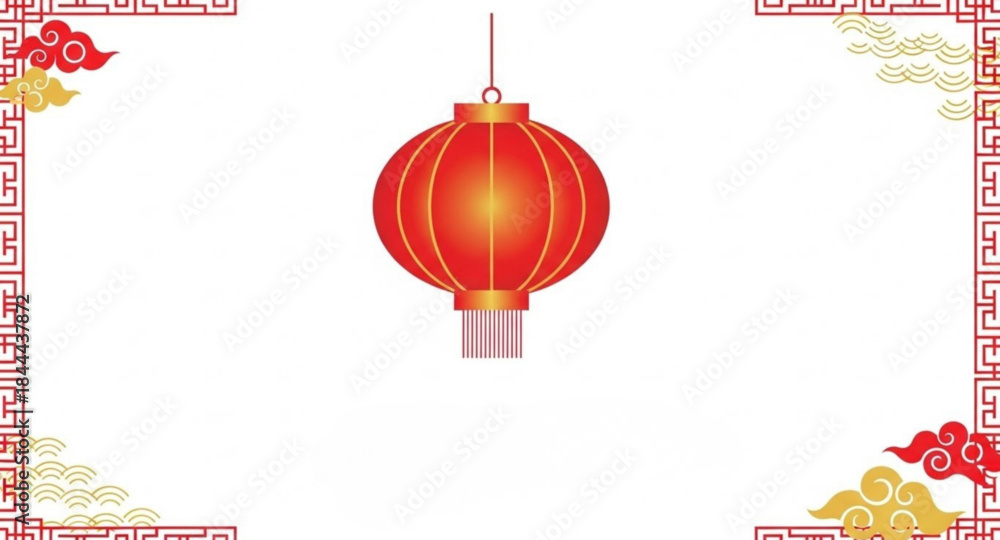 Naklejka premium chinese new year lantern