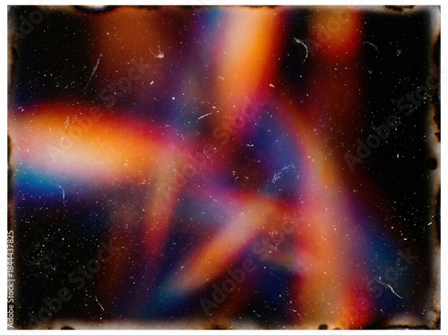 Abstract Blurry Light Streaks and Scratches on Dark Background bokeh