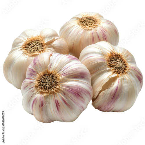 garlic isolated on a white background